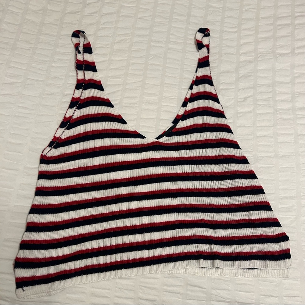 Red, White, and Blue Women's Knit Tank